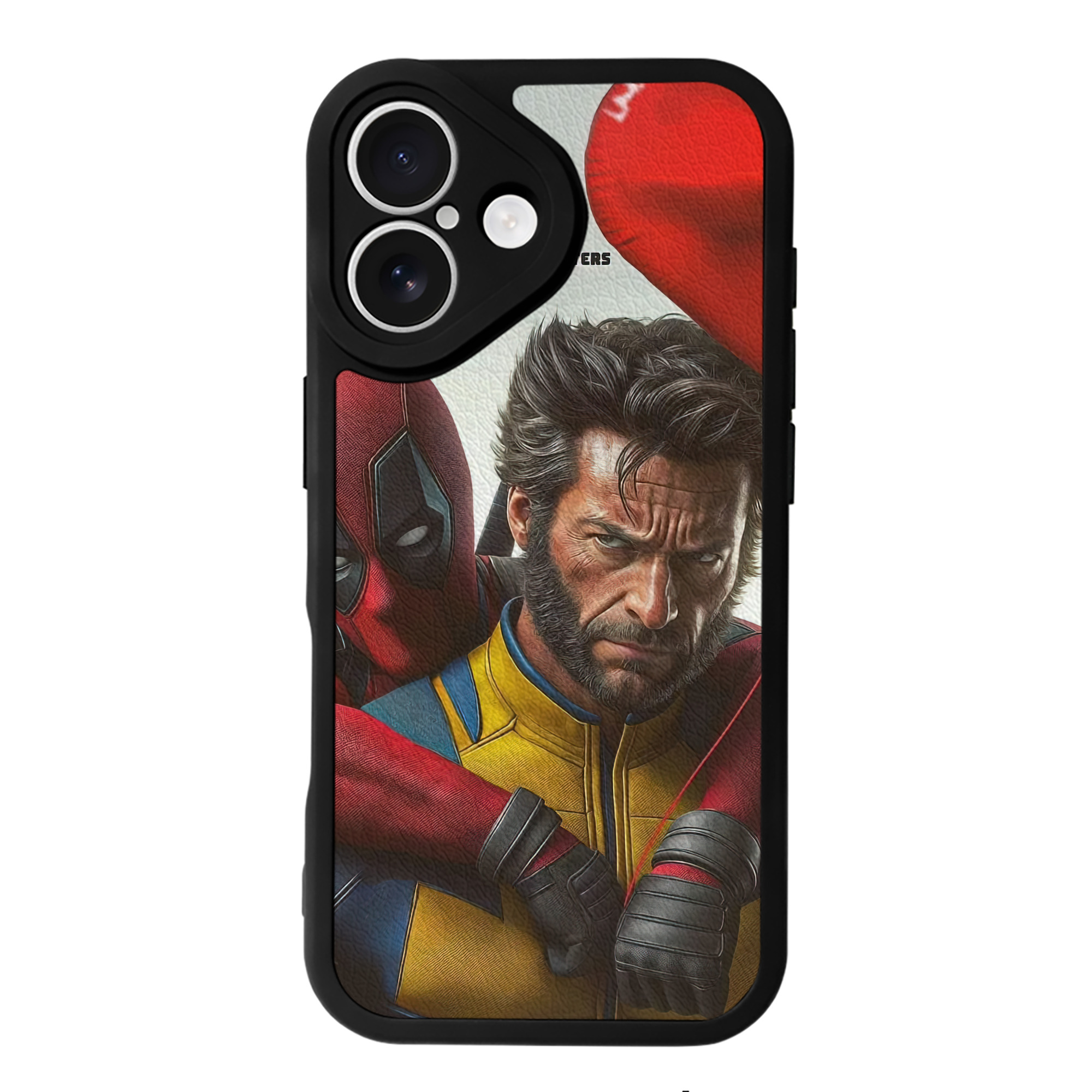 （画像用） Deadpool デッドプール 【iPhone 16シリーズ対応】シリコンスマホケース（レザー調） 材質：シリコン